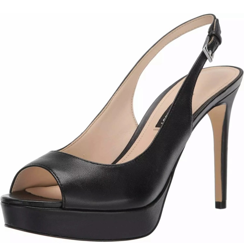 NINE WEST Women's Platform Peep Toe Pump